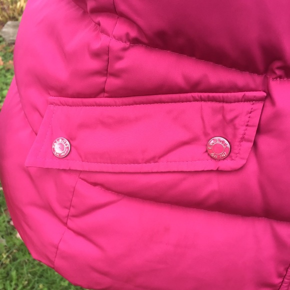 Talbots 🌹puffer vest coat mauve pink zip/snap - Picture 7 of 8